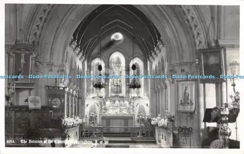 R354785 Das Innere der Kirche Whippingham J of W J Nigh RP 1962