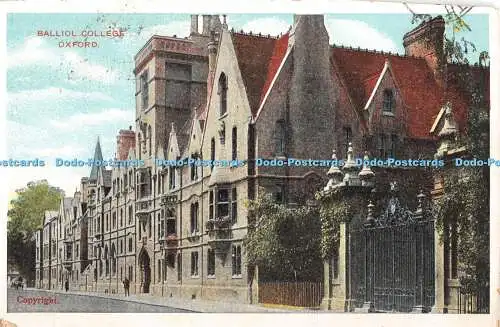 R351412 Oxford Balliol College G D und D L 1909