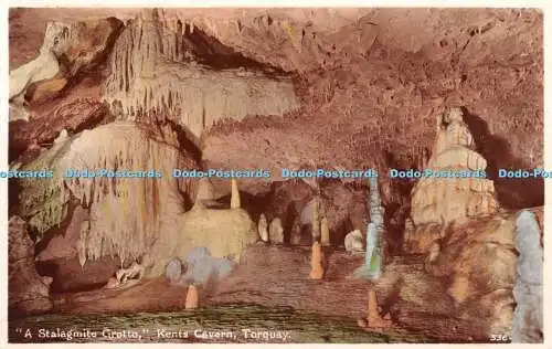 R351488 Torquay A Stalagmit Grotte Kents Cavern Kine Snaps RP