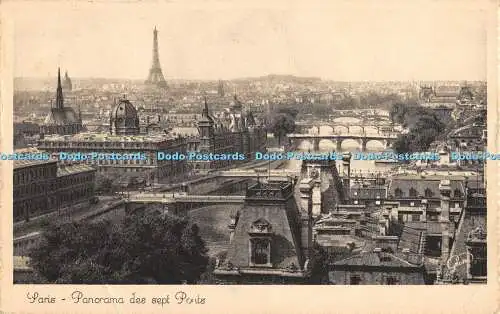 R354898 Paris Panorama des sept Ponts 1032 Photolux Editions Gany 1949