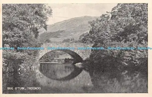 R351503 Trossachs Brig O Turk W R Postkarte