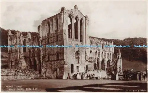 R354928 Abtei Rievaulx 3 Abteikirche aus S W H M Werksamt Postkarte