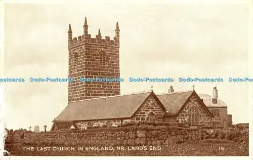 R353283 The Last Church in England Nr Land End Mr H T James 1952