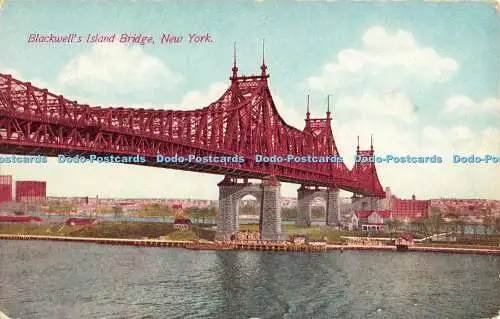 R353308 New York Backwell Island Bridge Postkarte