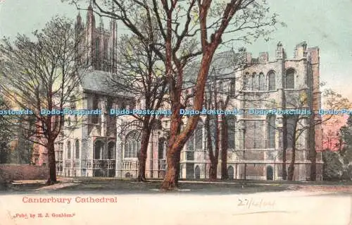 R356395 Canterbury Cathedral H J Goulden 1904 23701