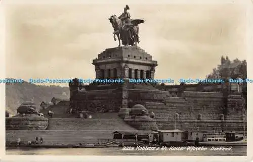 R353327 Koblenz a Rh Kaiser Wilhelm Denkmal Ottmar Zieher RP