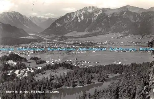 R356497 Reutte Tirol mit Urisee und Lechtal 9428 Chizzali KTV 1960