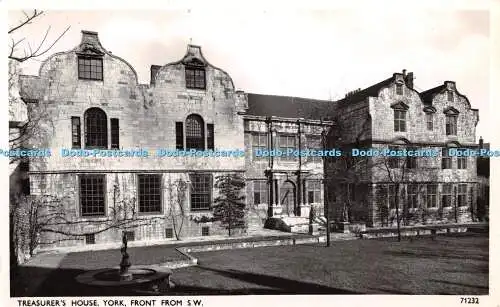 R356504 Treasurers House York Front from S W 71232 Photochrom