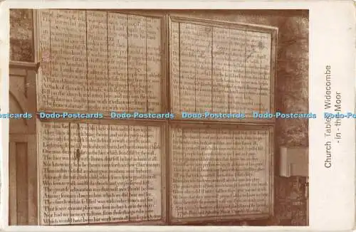 R353464 Widecombe im Moor Kirche Tafel RP