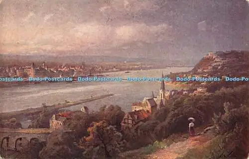 R355111 Koblenz An Der Mundung der Mosel in den Rhein H B Verlag Von Hoursch und