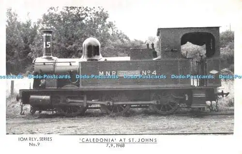 R355129 Caledonia at St Johns Breese Stamp Co IOM RLY Serie Nr. 9 A Matthewman L