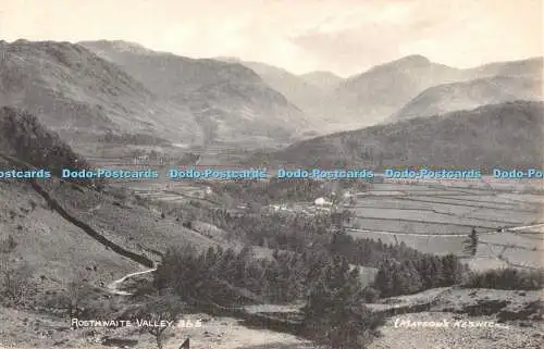 R353515 Rosthwaite Valley H Mayson Postkarte