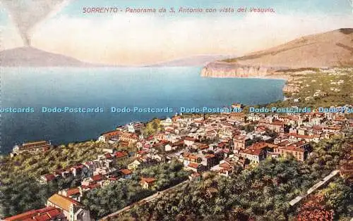 R351780 Sorrento Panorama da S Antonio Con Vista del Vesuvio R Zedda Di V Carcav