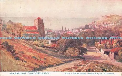 R357892 Old Hastings from Minnis Rock W H Borrow The Water Colour Post Card 1914