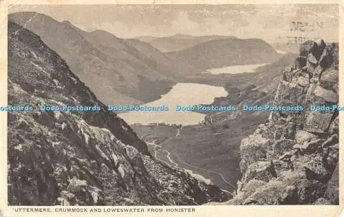 R355211 Buttermere Crummock and Loweswater From Honister 1932