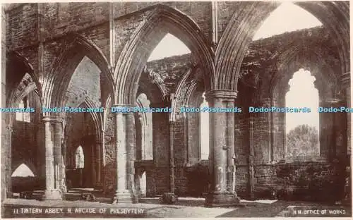 R356670 11 Tintern Abbey N Arcade of Presbytery H M Office of Works