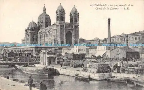 R355247 Marseille La Cathedrale et le Canal de la Douane L R