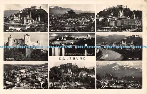 R355259 Salzburg Festung Mit Hohen Goll Von Mulln C J S Bergwelt Verlag C Jurisc