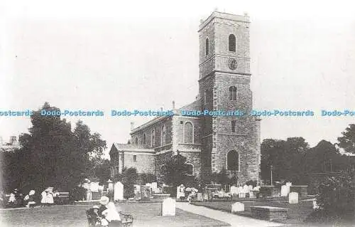 R351866 Lewisham St Mary Church from the Ravensbourne c 1900 Lewisham Leisure Lo