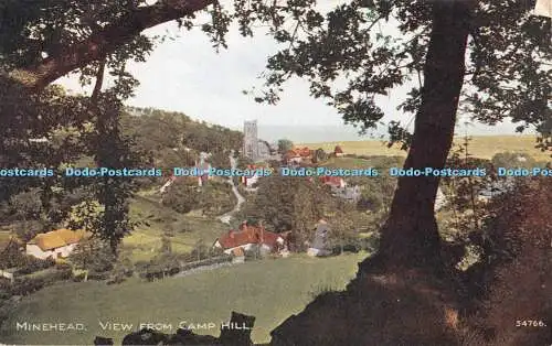 R358048 Minehead Ansicht von Camp Hill Photochrom Celesque Serie 1928