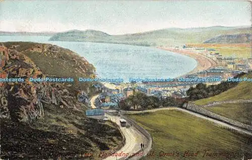 R356809 Ansicht Llandudno und Gt Ormes Head Tramway G R Thompson The Post Card King