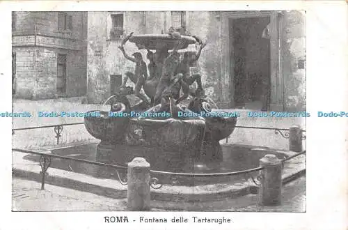 R352019 Roma Fontana della Tartarughe Postkarte