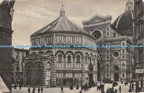 R355442 Firenze Piazza del Duomo e Battistero U M F 1929