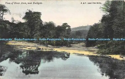 R356896 Blick auf den Fluss Avon in der Nähe von Bathgate R und F Local View Serie 1904