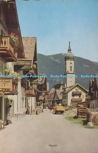 R352120 Garmisch Sonnenstrasse mit Blick zum Wichser Peter Nagel