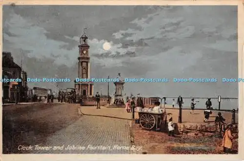 R353871 Herne Bay Uhrturm und Jubiläumsbrunnen Woolstone Bros The Milton Fac