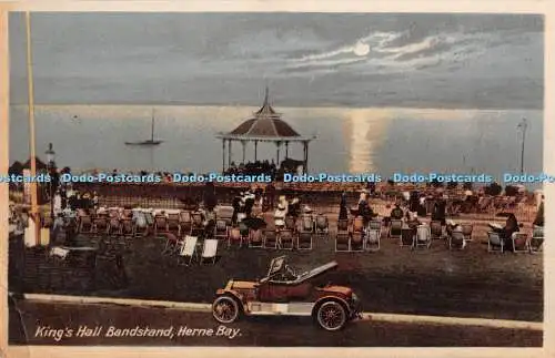 R353872 Herne Bay King Hall Bandstand Woolstone Bros The Milton Fac Simile Moonl