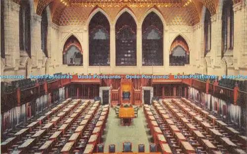 R355550 Ottawa The House of Commons Chamber Lithographed in Canada by Leclerc Pr