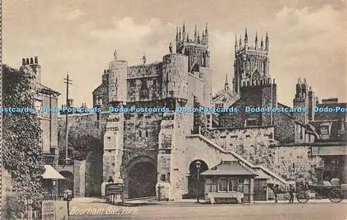 R355563 York Bootham Bar Postkarte