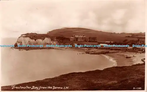 R358276 I W Freshwater Bay from the Downs W J Nigh 1932