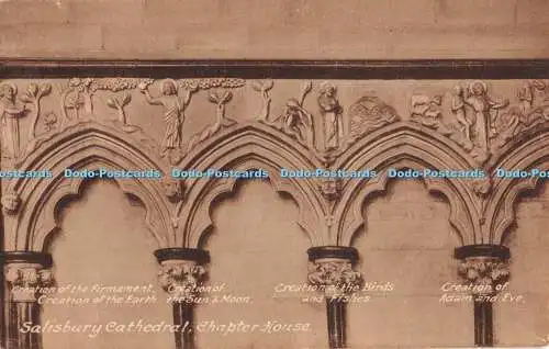 R353984 Salisbury Cathedral Chapter House Creation of the Birds and Fishes F Fr