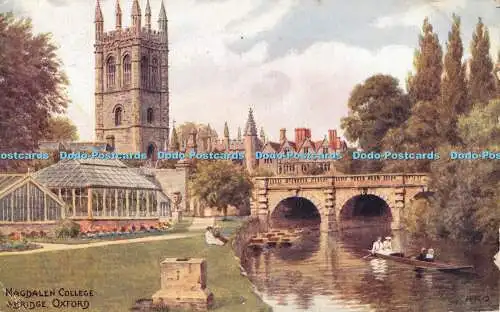 R357055 Magdalen College and Bridge Oxford A R Quinton Salmon 1918