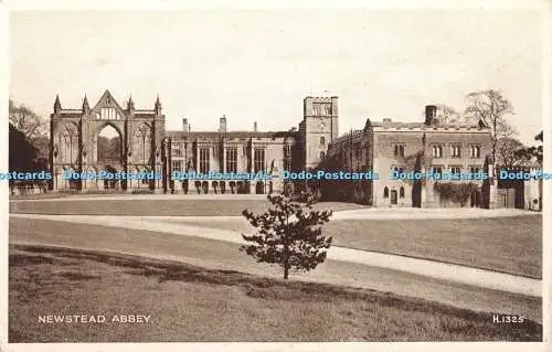 R354029 Newstead Abbey H 1325 Foto braune Postkarte Valentine and Sons