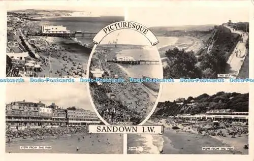 R358387 Malerisches I W Sandown The Bay View vom Pier Dean The Bay Serie R