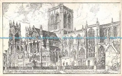 R355699 York Minster South Yorkshire Herald Postkarte