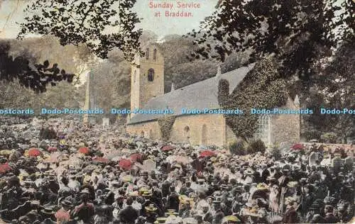 R357158 Sonntagsgottesdienst bei Braddan Vannin Veg Veen