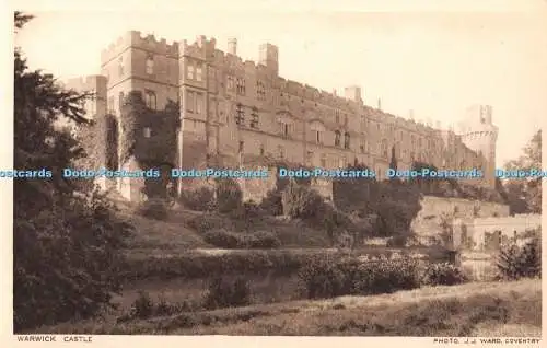 R354108 Warwick Castle Photo J J Ward Coventry Special Photo Art Series No 2037