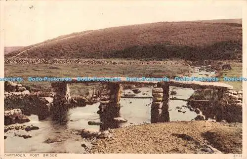 R358451 Dartmoor Post Bridge Photochrom 1931