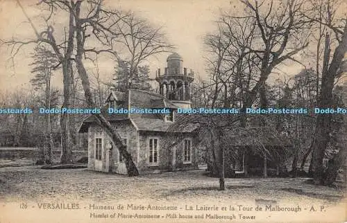 R357193 126 Versailles Weiler Marie Antoinette Milchhaus und Malborough Towe