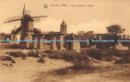 R357194 Nels Knockes Mer Le vieux Moulin et lEglise Ern Thill Serie 17 No 26