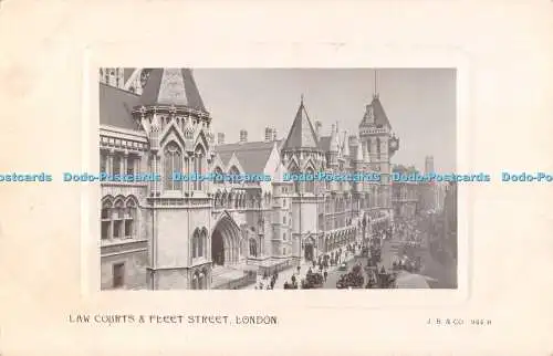 R355771 London Law Courts and Fleet Street J Beagles Beagles Postkarten