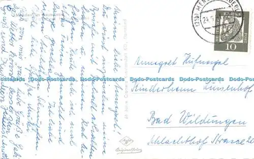 R358533 Menden im Sauerland Evgl Kirche mit Honneanlagen Agfa Jahre Cramers 1961