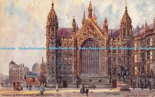 R355866 Westminster Hall Houses of Parliament Tuck Oilette No 7897 Charles E Flo