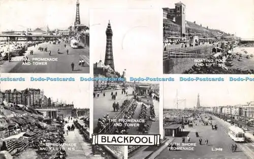 R355898 Blackpool The Promenade and Cliffs N S South Shore Promenade Valentine R