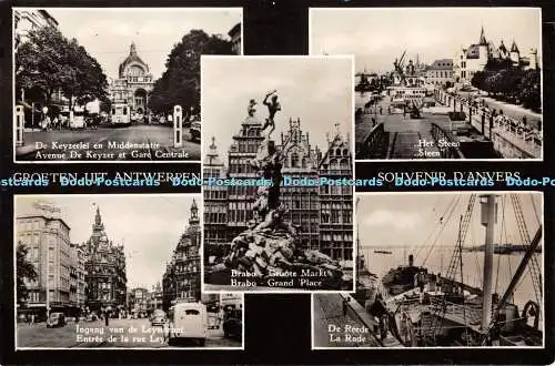 R358620 Groeten Uit Antwerpen Souvenir D Anvers Het Steen Steen De Reede A van G