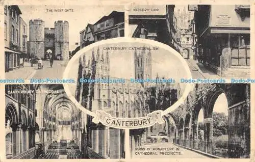 R355951 Canterbury The West Gate Mercery Lane Ivoresque Serie Multi View